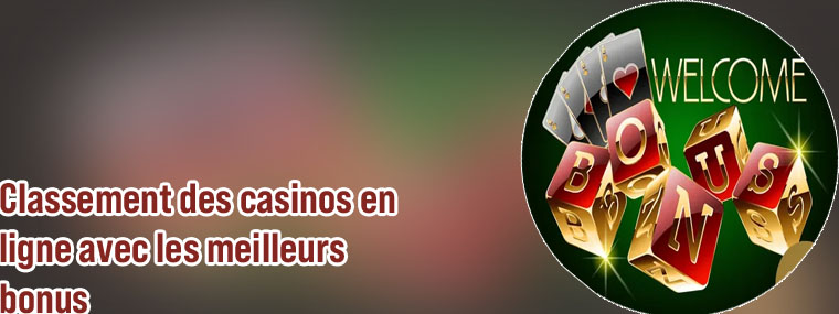Casino en ligne avec bonus dinscription